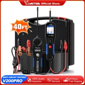 12/24V Car Power Circuit Tester with 40FT Cable