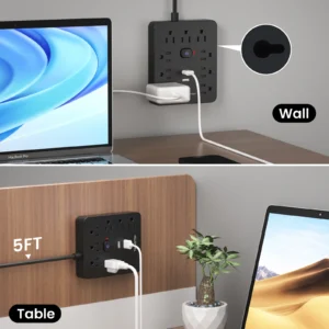 Surge Protector, 9 AC plugs, 3 USB Ports