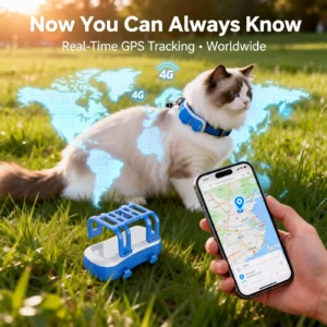 4G GPS Cat/Dog Tracker Real-Time Pet Locator
