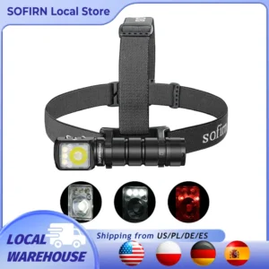 Magnetic Headlamp 2100lm 18650 EDC USB C Rechargeable Flashlight